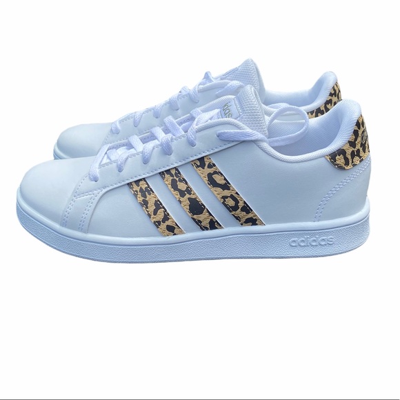 ADIDAS**GRAND COURT Leopard Print**US 10.5,6 $65 NIB - Picture 5 of 10